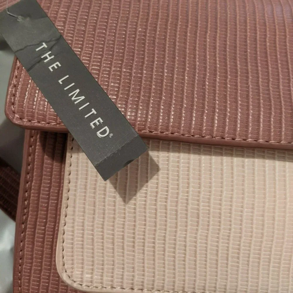 The Limited : Colorblock Crossbody Satchel,‎ Pink, NWT